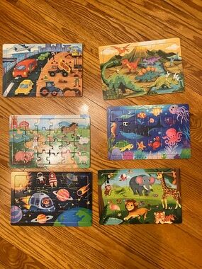 Wooden puzzle box set